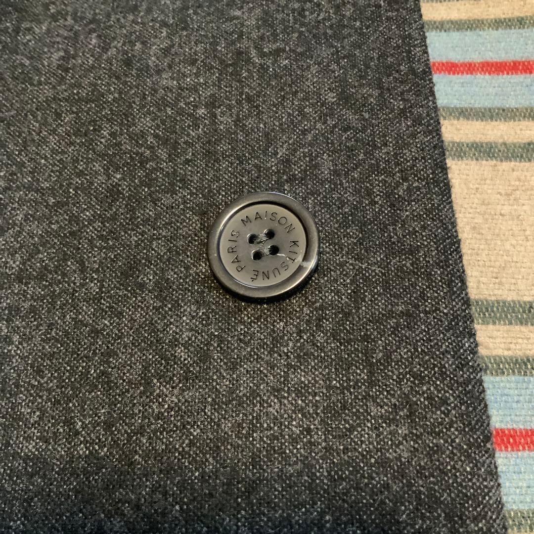 MAISON KITSUNÉ チェスターコート Mサイズ ダークグレー