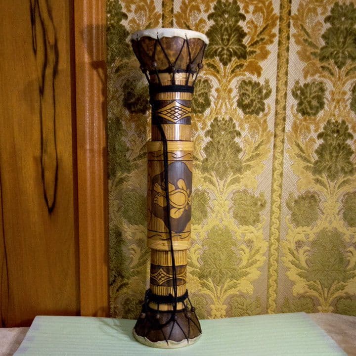 インドネシアの民族楽器（竹太鼓） インドネシア 民族楽器 アンティーク