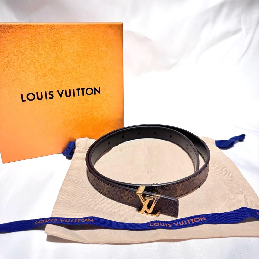 ルイヴィトン モノグラム ベルト サンチュール イニシャル ゴールド金具 LOUIS VUITTON（ルイ・ヴィトン） ベルト サンチュール・LVイニシャル