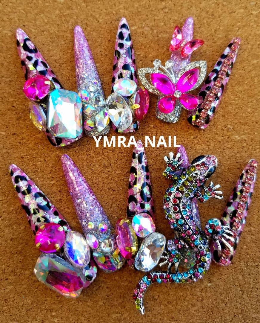 超鬼ロングネイル ギャルネイルチップ No.143 - メルカリ