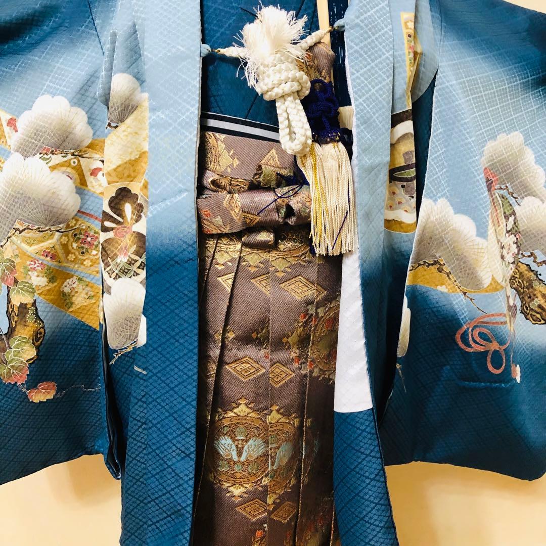七五三五歳フルセット‼️Blue暈し⭐︎鷹凛々しい⭐︎