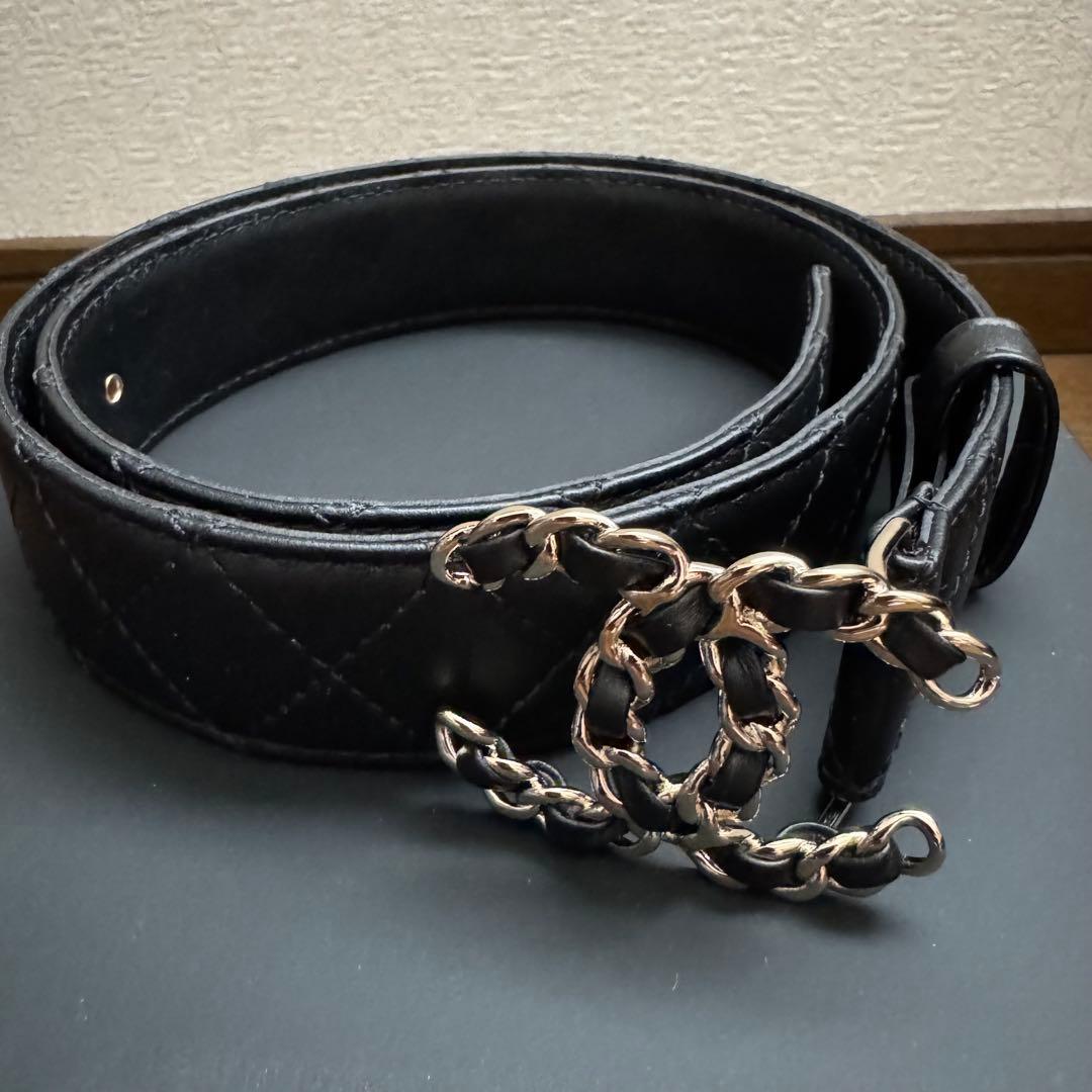 CHANEL】シャネル レザーベルト - メルカリ