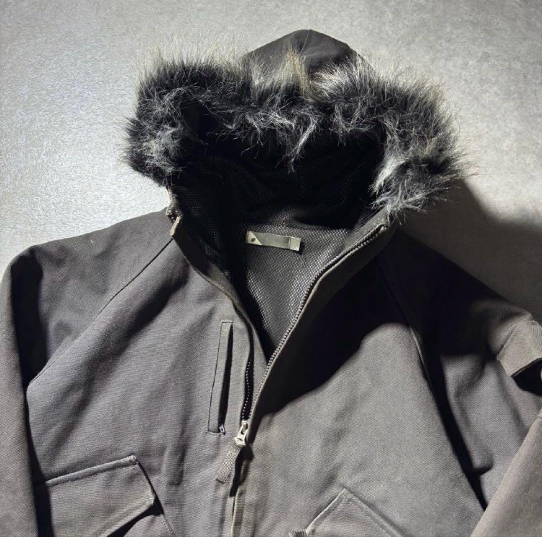archive opium duck canvas fur jacket n2b