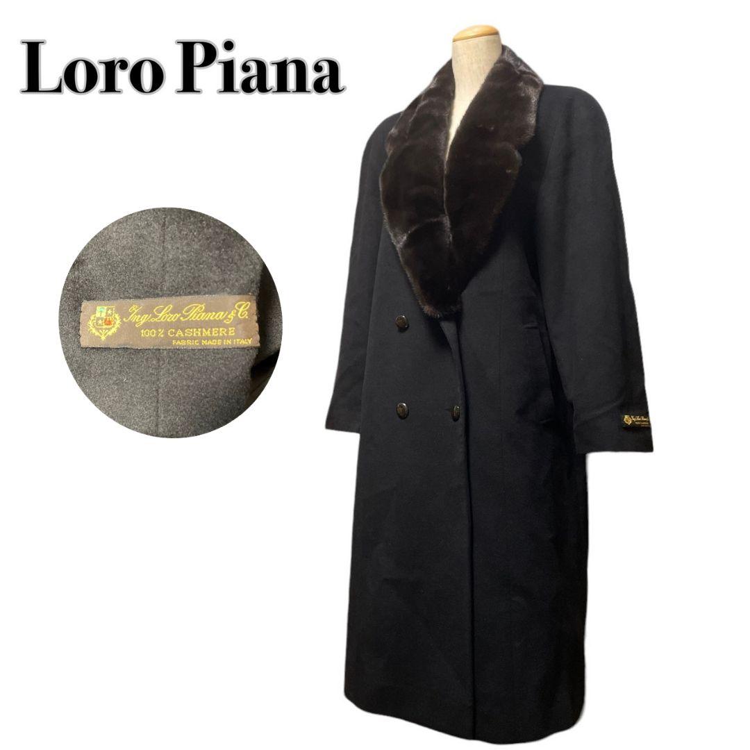 Loro Piana イタリア製 カシミア ダブル ロング コート N394