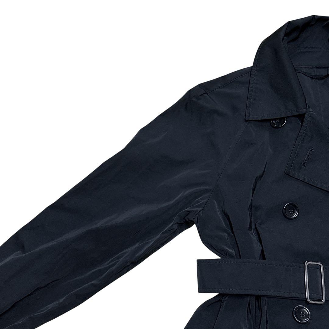 と*ち様 マックスマーラ Aライン トレンチコート ナイロン ブラック 白