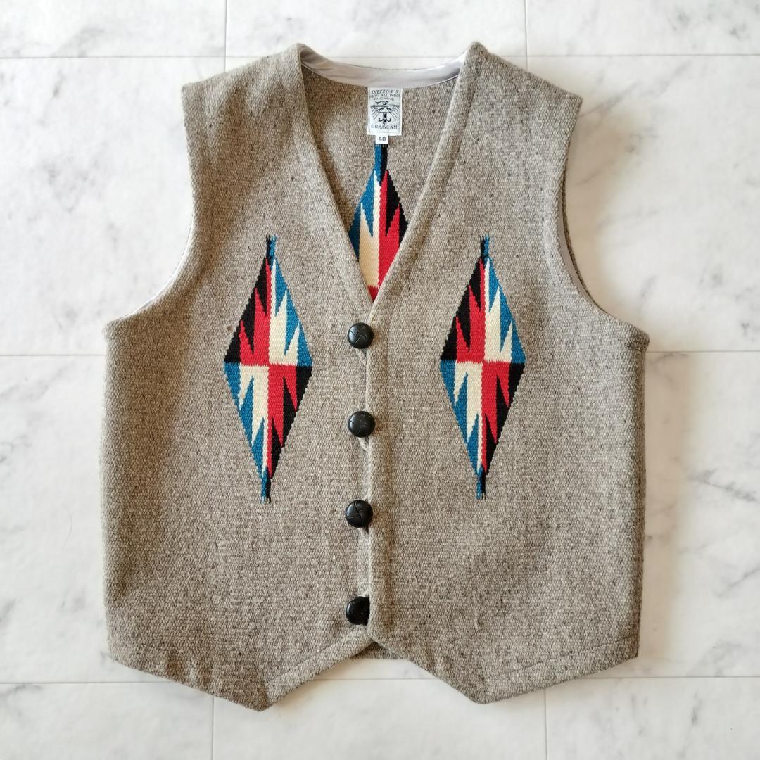 希少ORTEGA’S ライトグレー 40 ポインテッドチマヨベスト オルテガ ORTEGA'S（オルテガ） チマヨベスト XSサイズ(レディース) ナチュラル