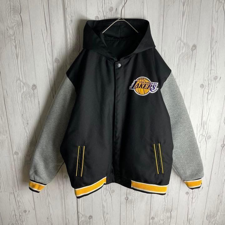 超希少デザイン】JH Designレイカーズ☆リバーシブル 中綿入 スタジャン