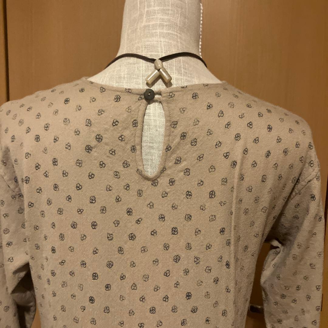 訳あり◇ヨーガンレール ウール 小花柄 ワンピース 切り替え フレア