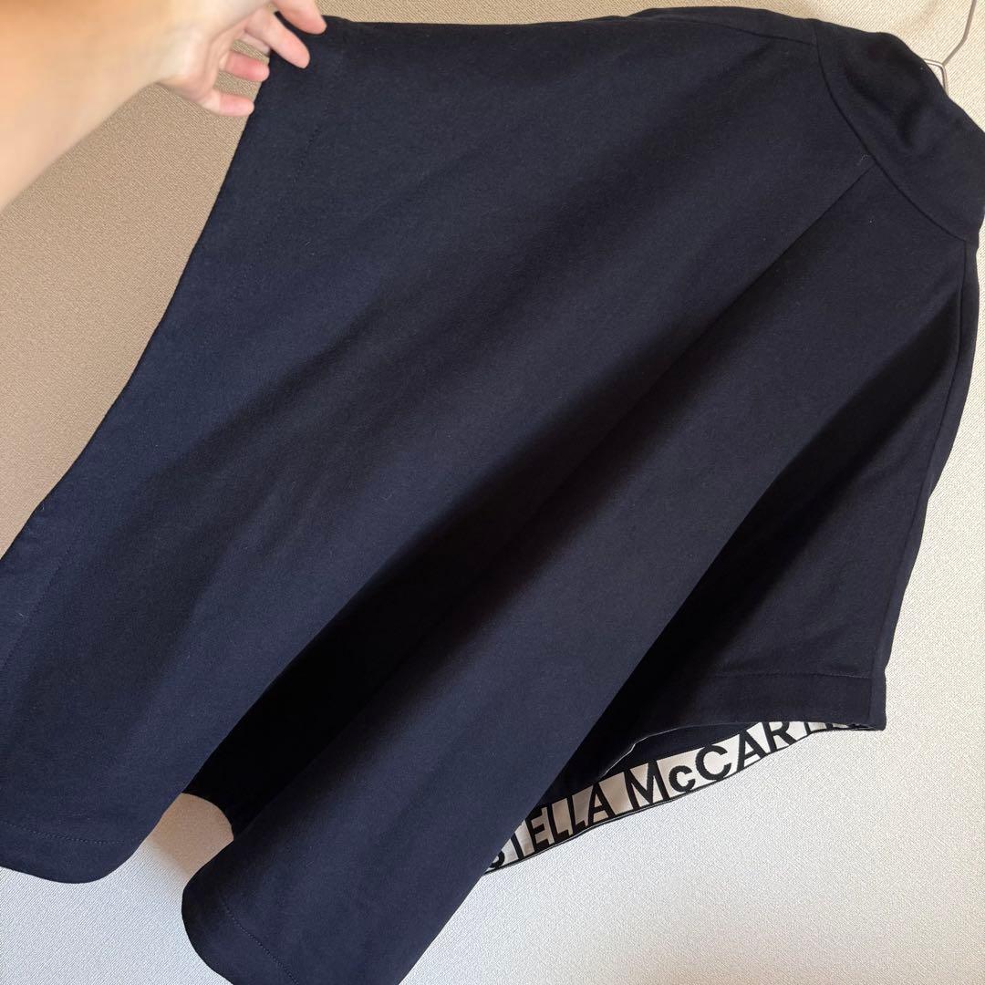 極美品☆ステラマッカートニー☆ロゴ入りポンチョ☆ウールお素材