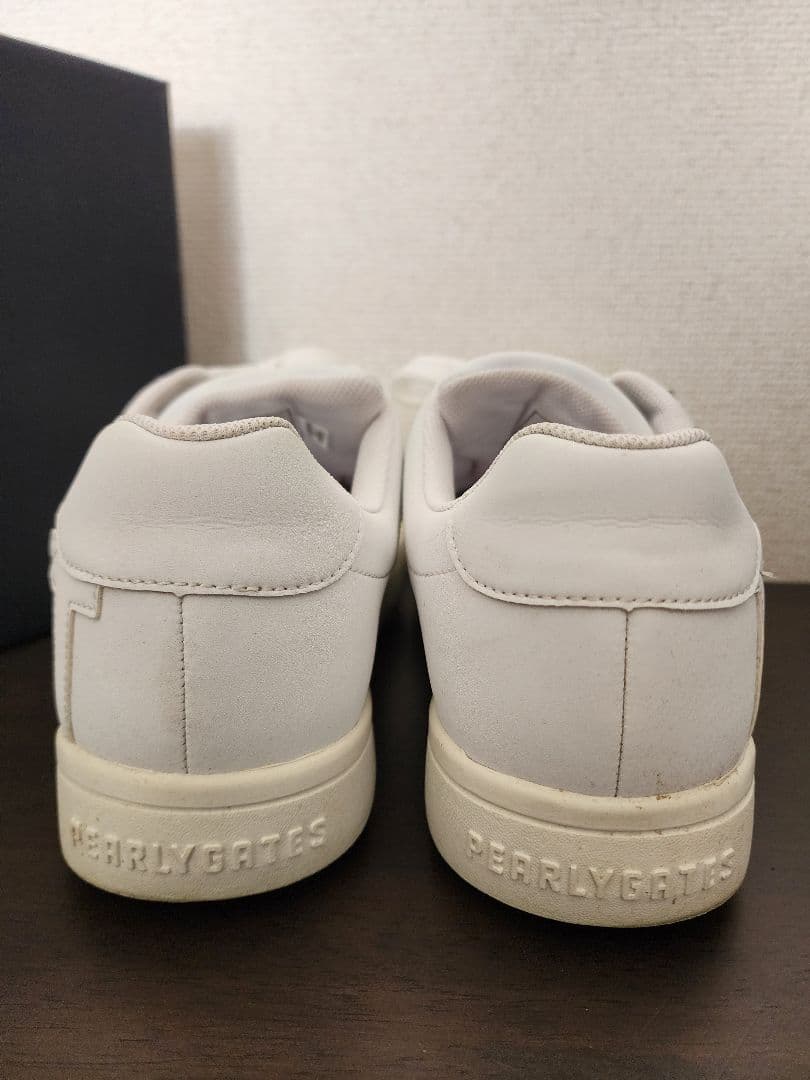 ☆美品☆】PEARLY GATES サイドロゴ スニーカー 白 25.5㎝ - メルカリ