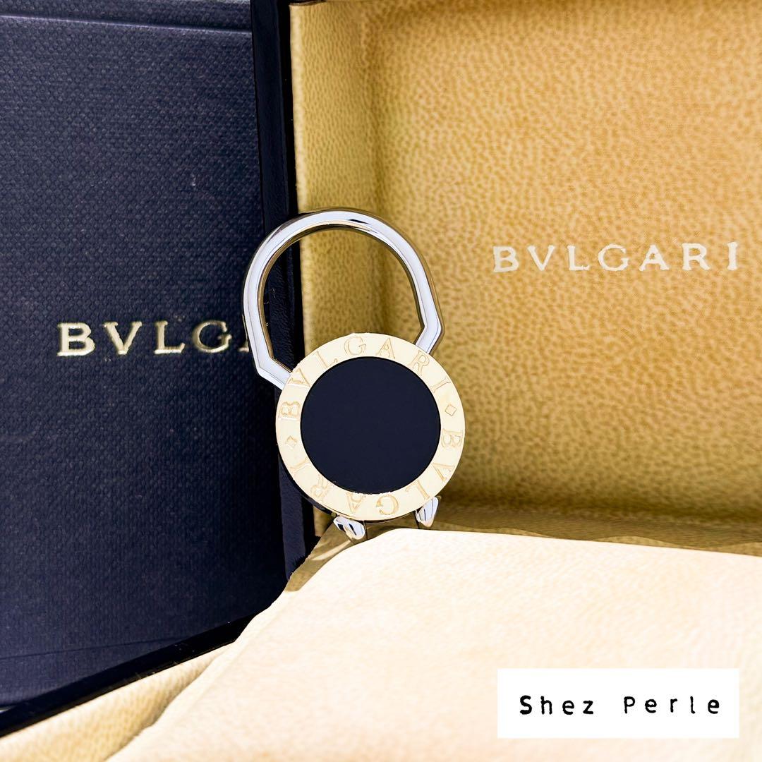 ⚪︎BVLGARI ブルガリ オニキス キーリング SS/YG750 13.5g