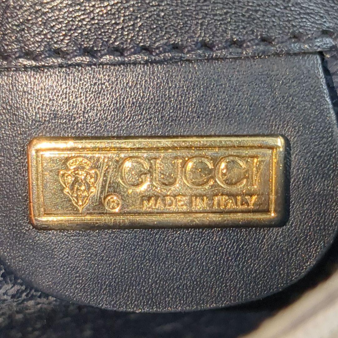 希少 OLD GUCCI マイクロ GG ネイビー 金具 - メルカリ