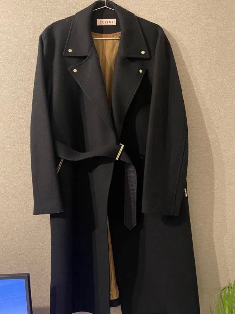 CULLNI 21AW STUDIOUS別注 タイロッケンコート ブラック