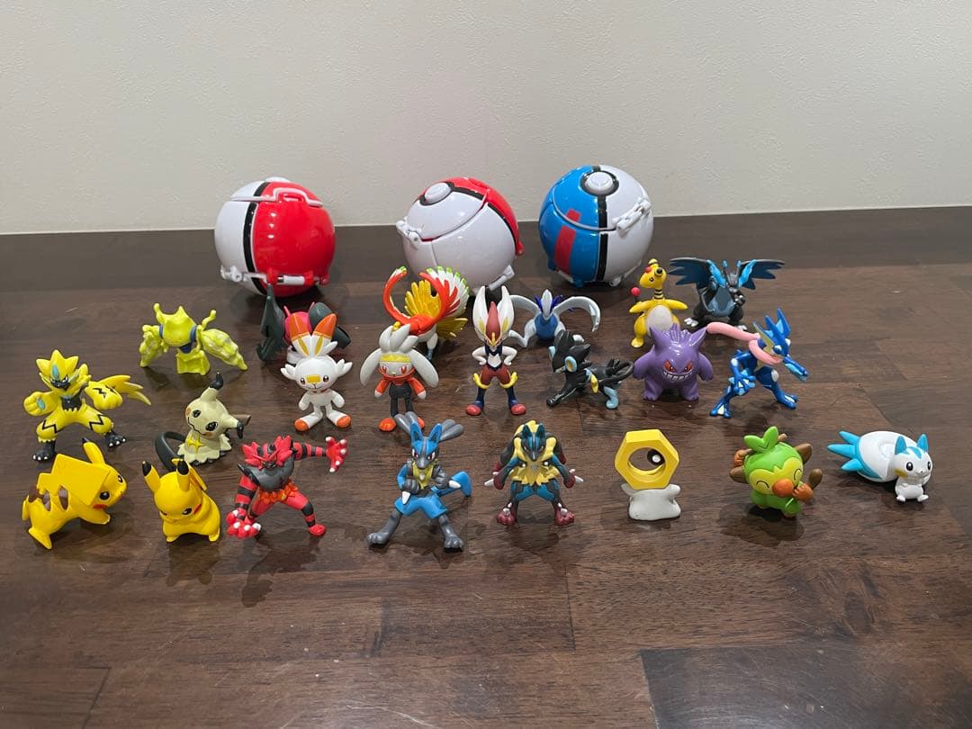 ポケモン フィギュア 79点大量セット モンコレ 指人形 モンスターボール