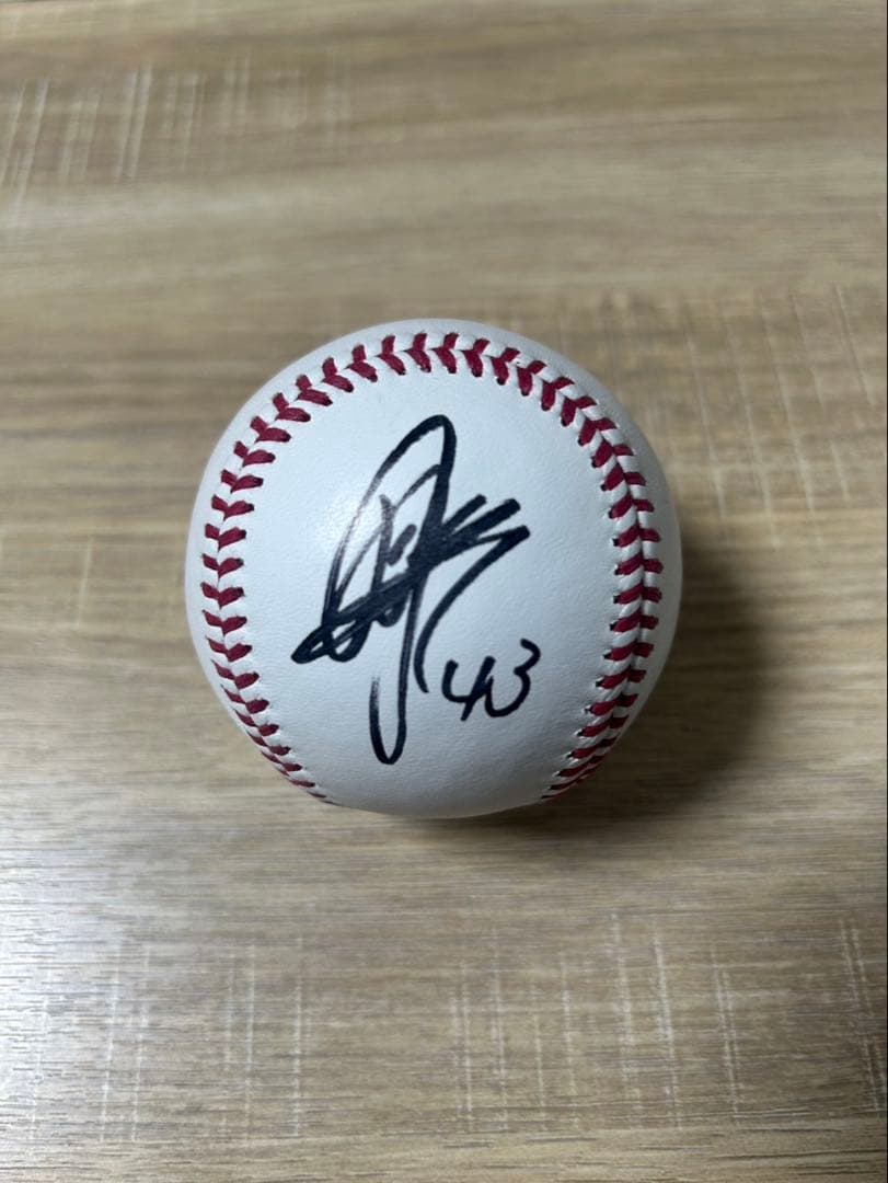 巨人 読売ジャイアンツ 則本昂大 直筆サインボール 統一球 試合球