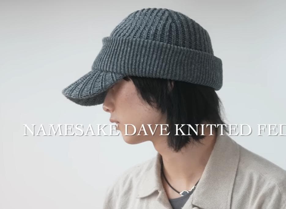 NAMESAKE Dave Knitted Fedora Brown