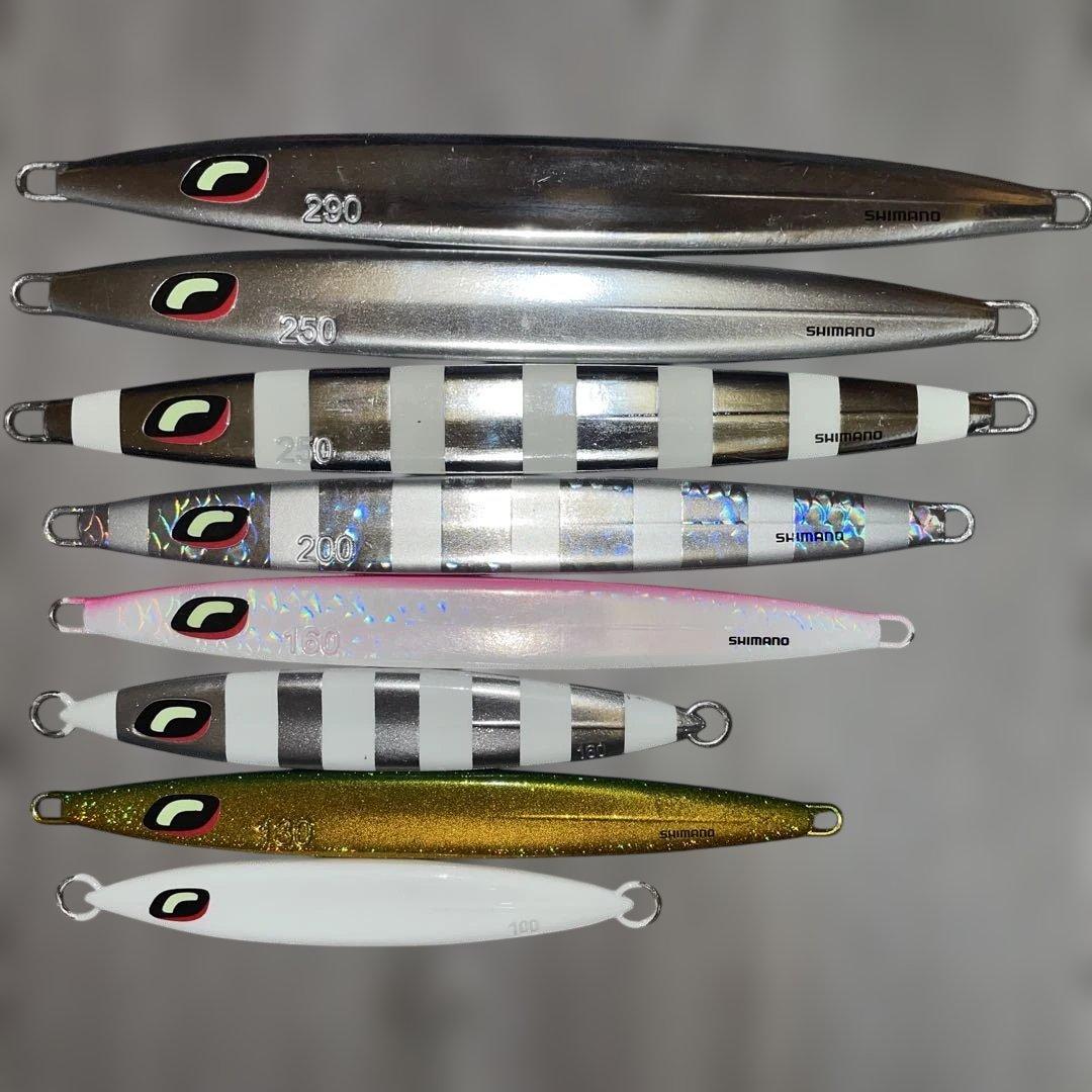シマノ　メタルジグ　８本セット オルルド釣具 メタルジグ 8色セット 20g 30g 40g 60g 80g レッドアイ
