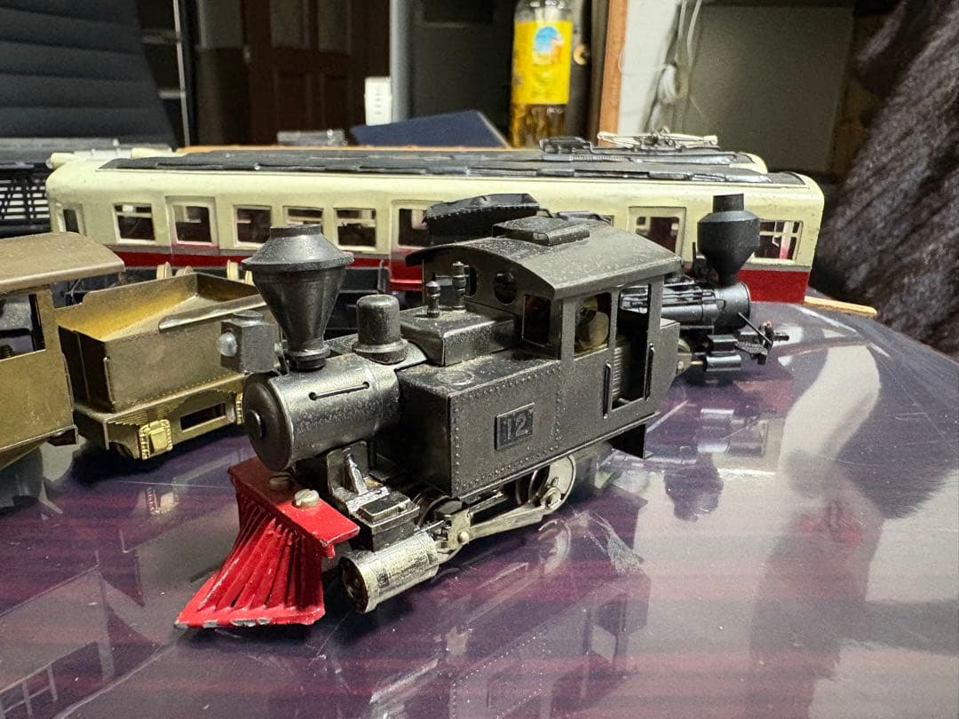 ジャンク 父が集めた蒸気機関車と客車セットHO?