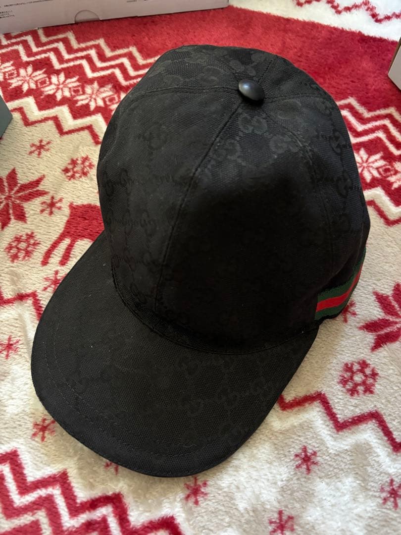 gucci帽子 GG canvas baseball hat in beige and ebony | GUCCI® US