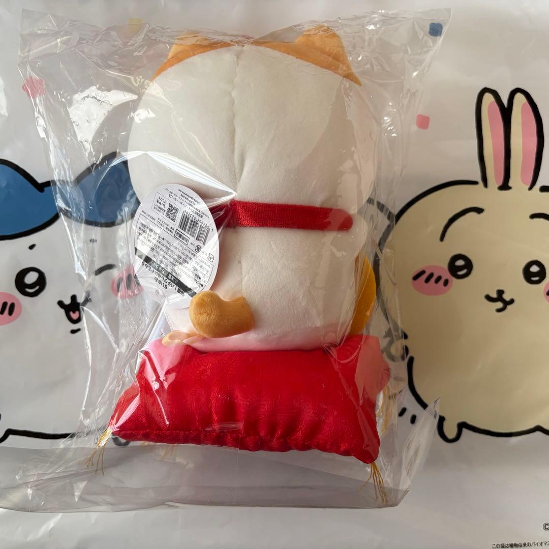 ちいかわ しめ縄なぬいぐるみ ハチワレ 招福S だるま3点 ノベルティ
