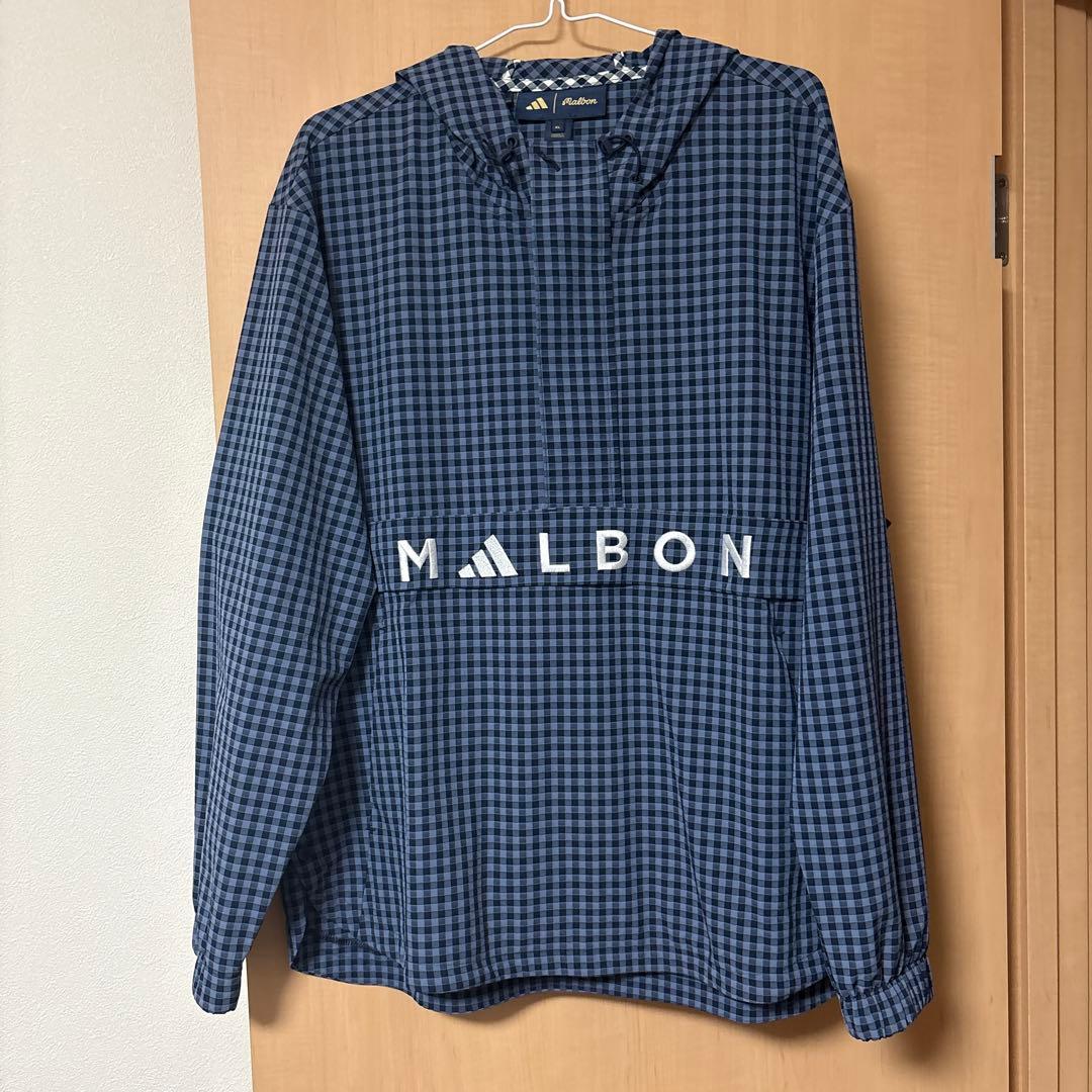美品使用2回】adidas MALBON チェック柄シャツ XL