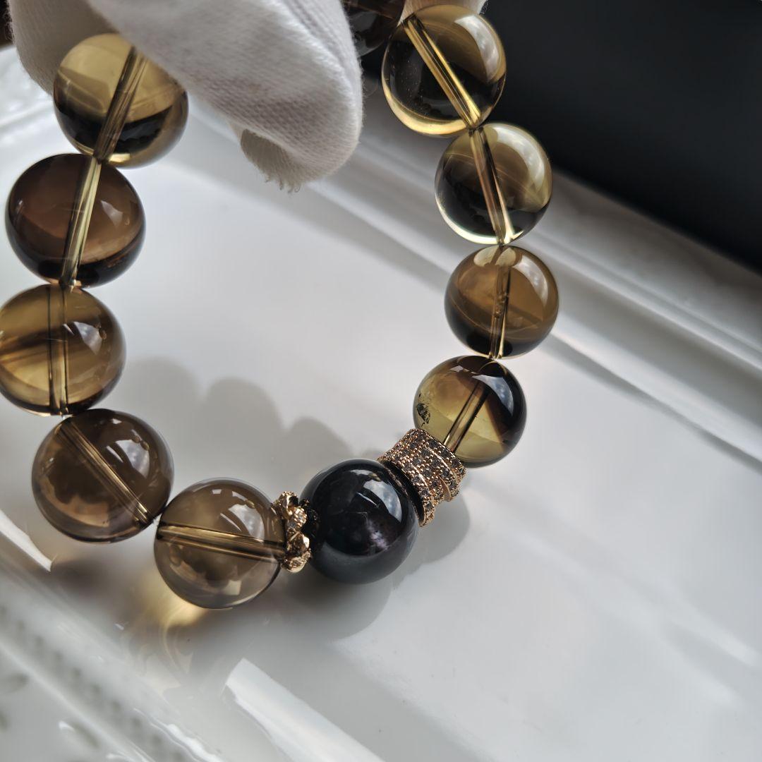 おまとめ専用です♡新作♡非加熱、非照射スモーキーシトリン、極みハイパーシーン