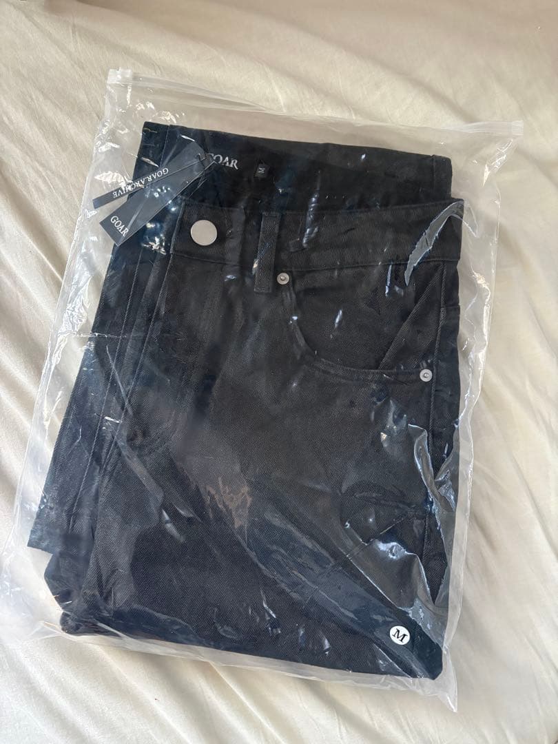 Goar.archive STRAPPED FLARE OIL PANTS M