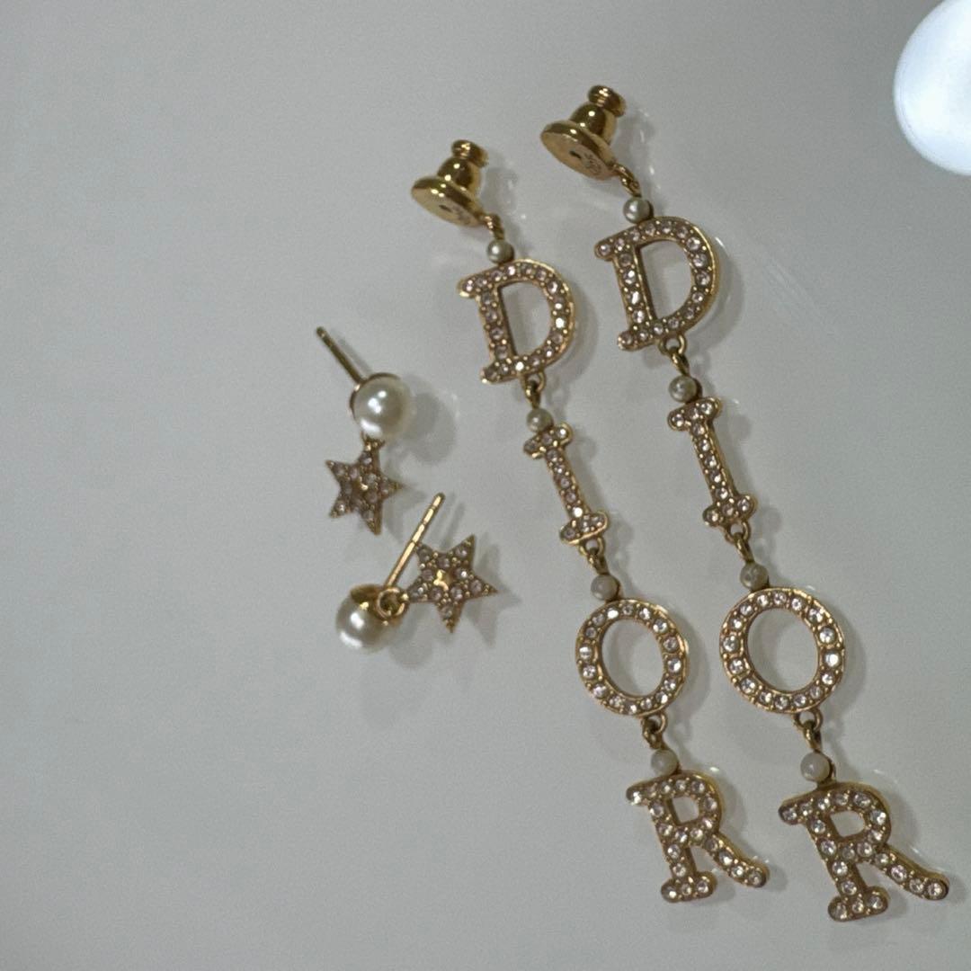 最終値下げ】Christian Dior トライバル ロング ピアス GP