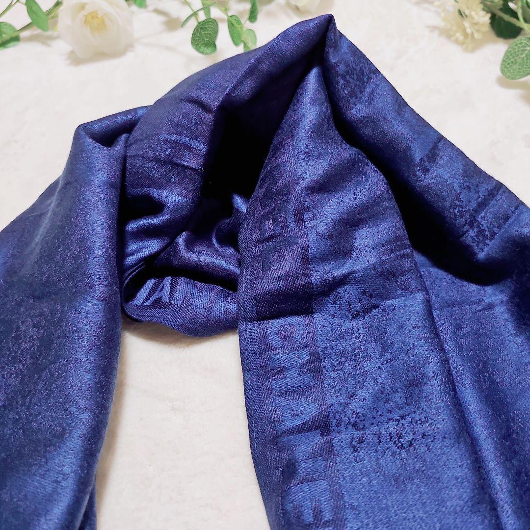 ✳️GMチー様専用 CHANEL ロゴ ココマーク 大判スカーフ ネイビー