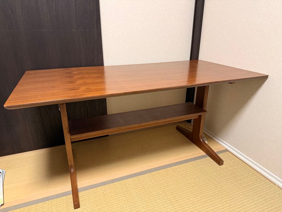 値下げ！！無印良品 リビングでもダイニングでもつかえる テーブル&チェアー2脚 新宿通り】コンパクトなスペースで快適に過ごせる「リビングでも