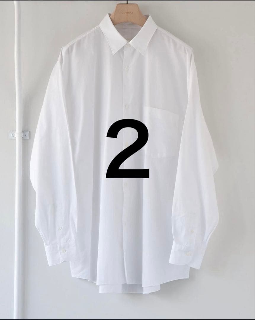 COMOLI コモリシャツ WHITE サイズ2 COMOLI / コモリ | コモリシャツ - White | 通販 - 正規取扱店