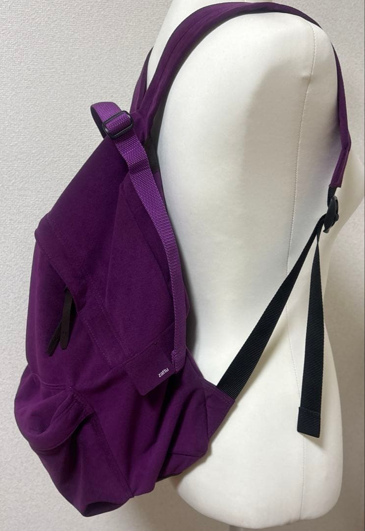 zattu】マイクロファイバースエード デイパック パープル 超美品 男女ok
