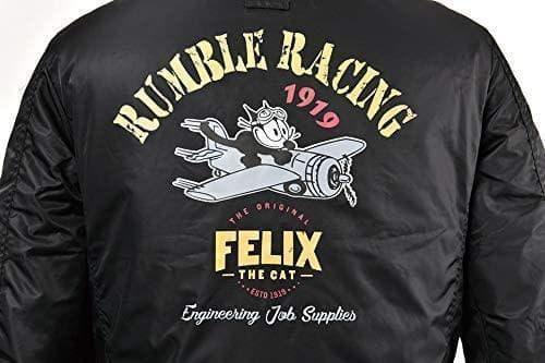 得☆72％引】ランブル RUB-046ブラックL フーデッドMA-1ジャケット