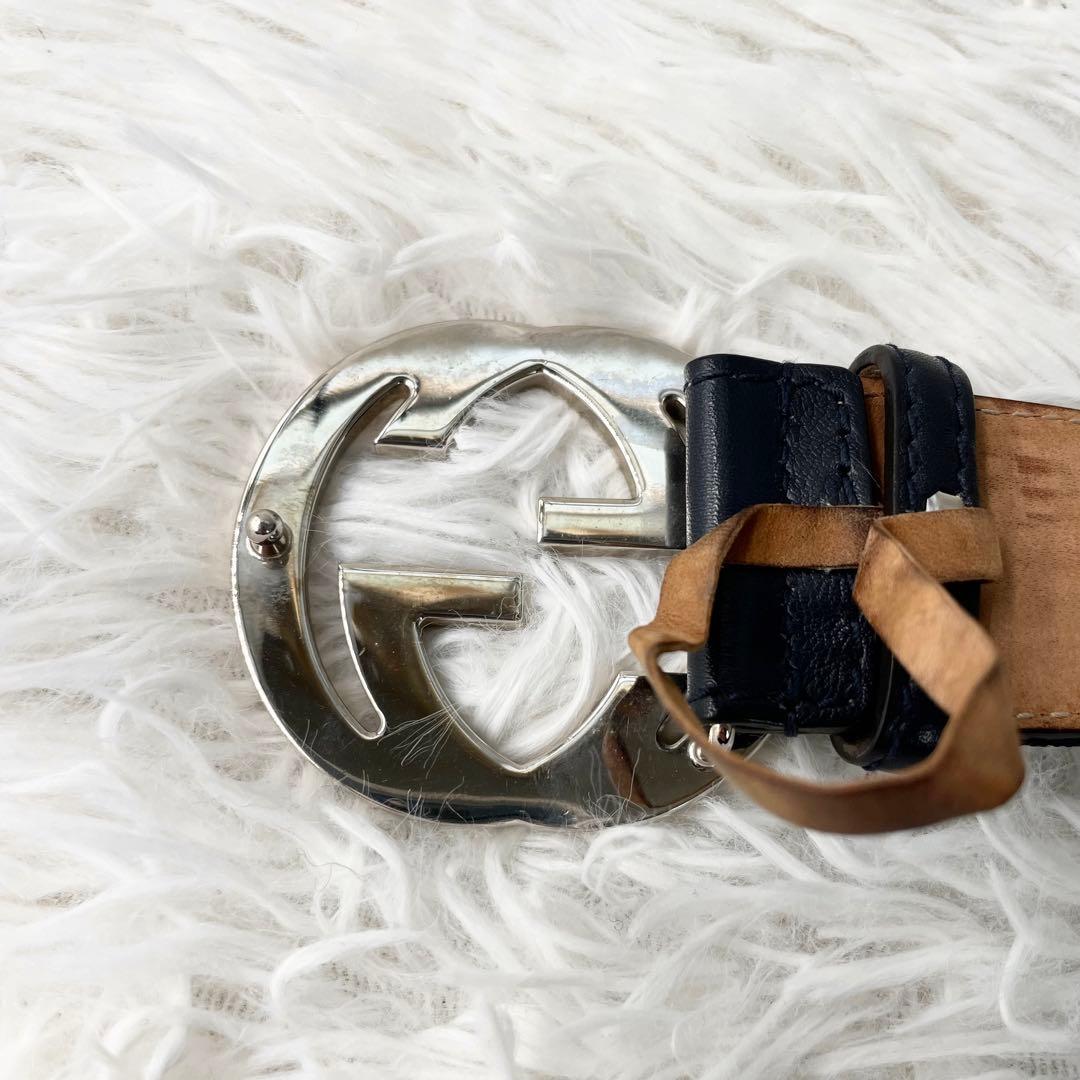 希少✨ グッチ GUCCI ベルト メンズ シェリーライン インター