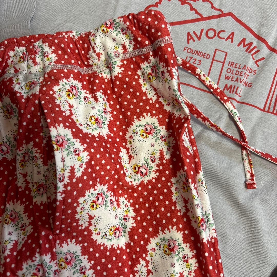 ワコール AVOCA コットンパジャマ L グレー/赤 ワコール AVOCA
