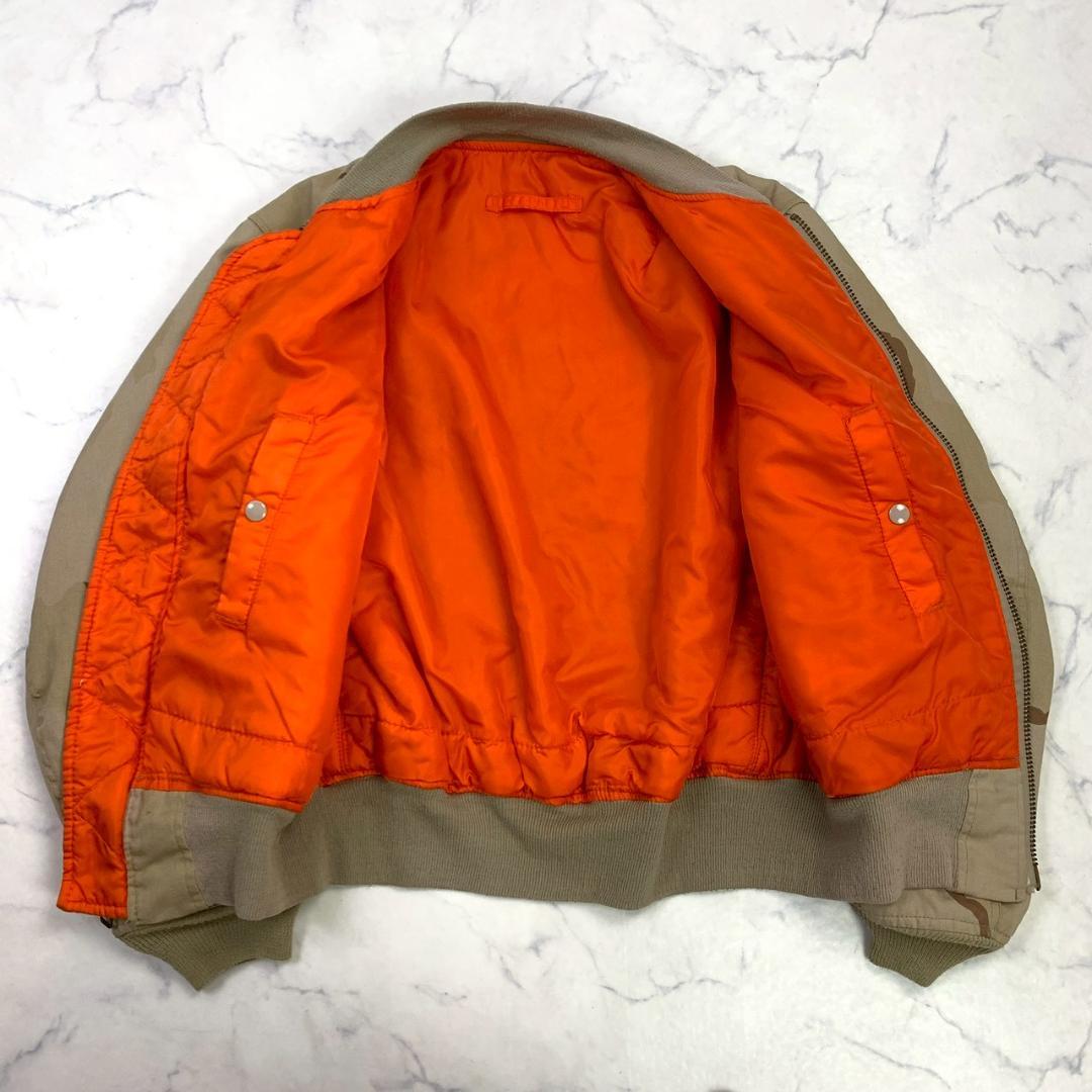 デザートカモ 80s USA製 ALPHA MA-1 コットン L D976 - メルカリ