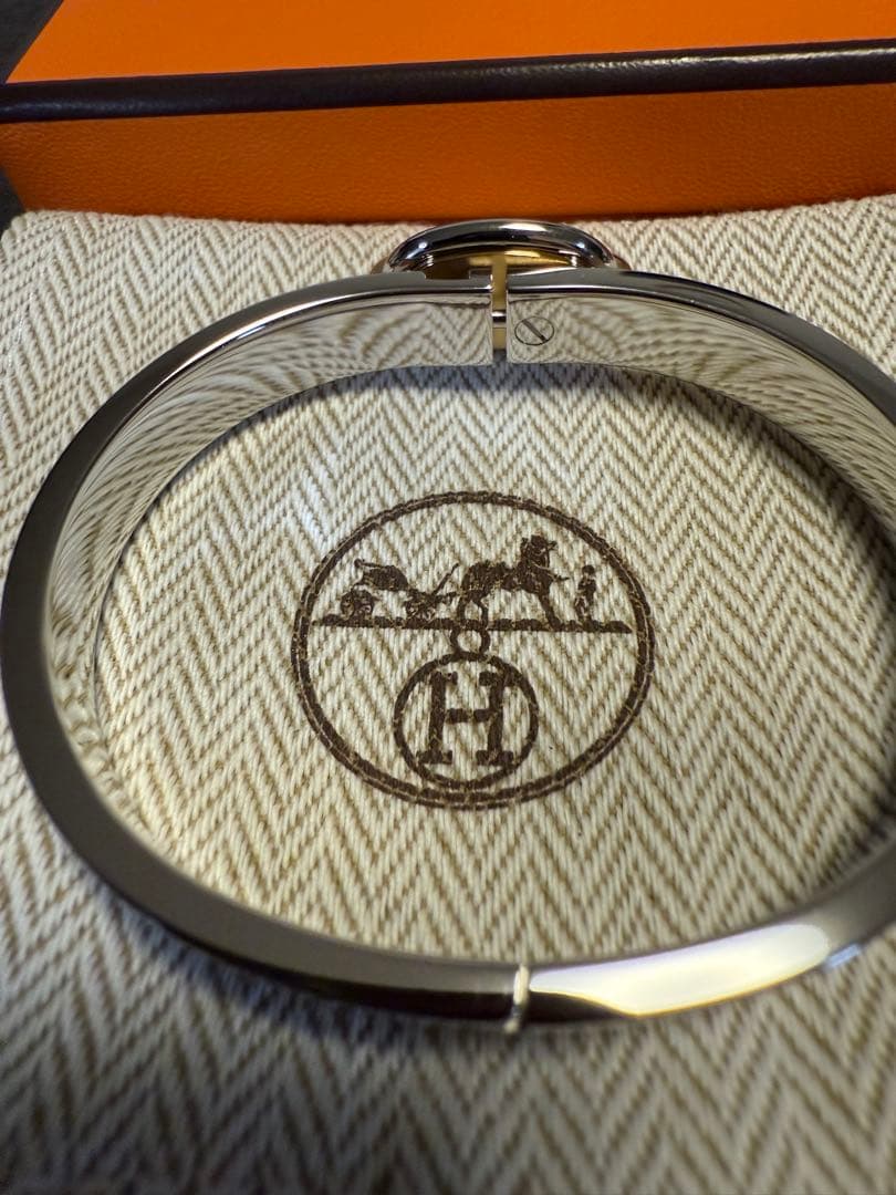 エルメス　ブレスレット 《ミニ・クリック/シェーヌ・ダンクル》　グレージュ