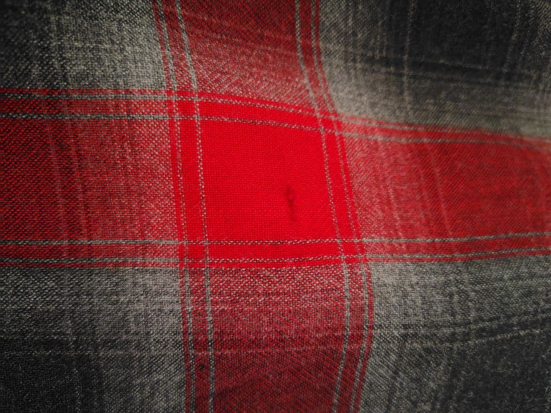 50❜s ヴィンテージ Cranbrook 赤/グレー オンブレチェック L