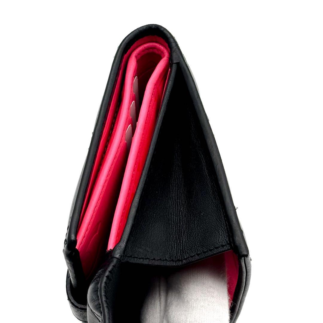 極美品✨レア】シャネル CHANEL 財布 カンボンライン Wホック 二つ折