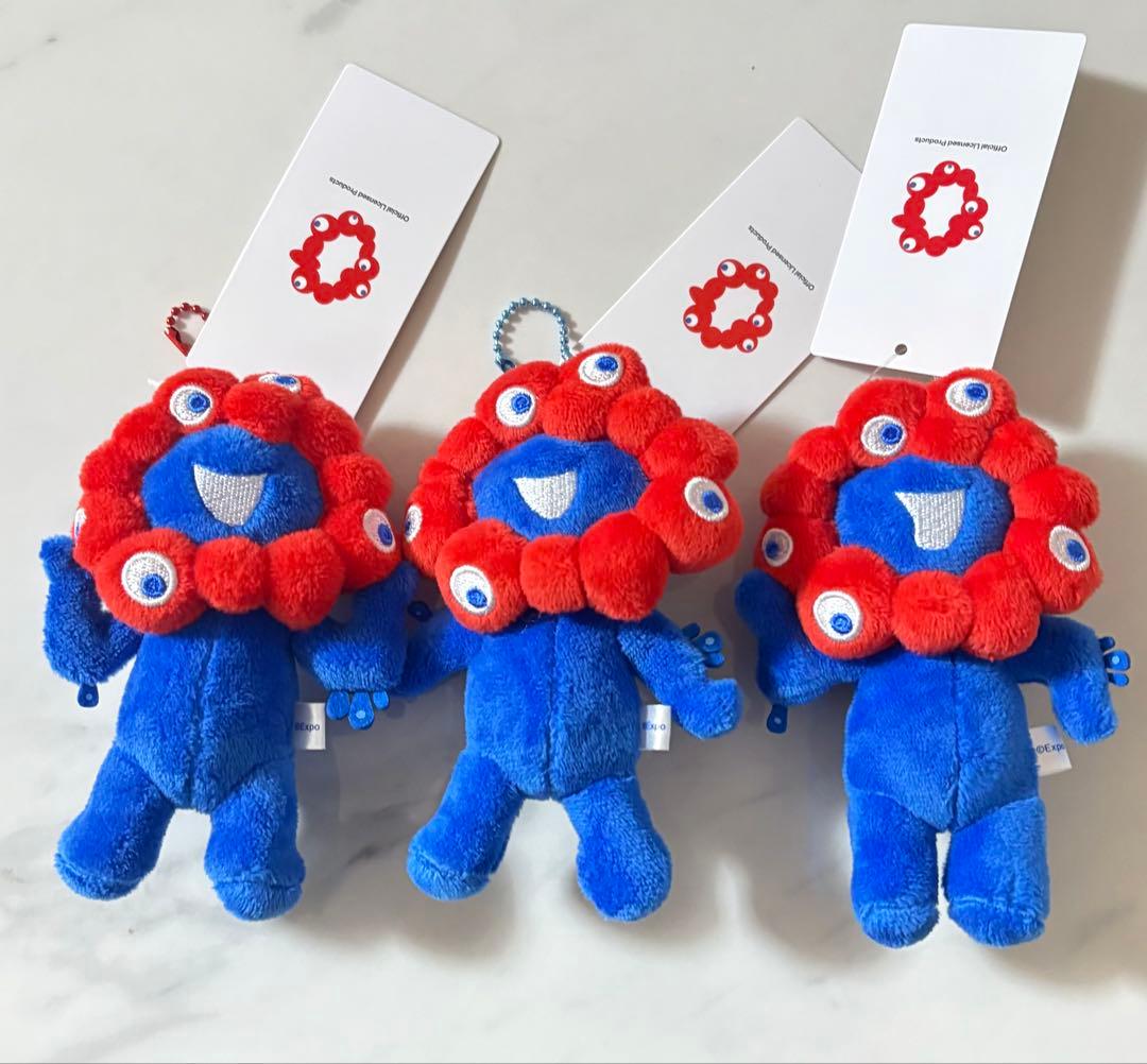 万博　ミャクミャク　ボールチェーン　マスコット　ぬいぐるみ　キーホルダー　3種 EXPO2025 万博2025 ミャクミャク キーチェーン・再入荷 メール便不可