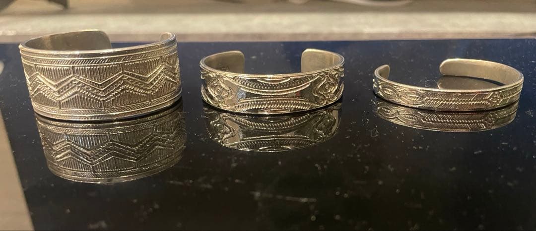 TOGA VIRILIS メタル バングル3点　O代官山別注 CONSTRUCT1 | TOGA TOO SS2025 METAL BANGLE SET ¥35,200