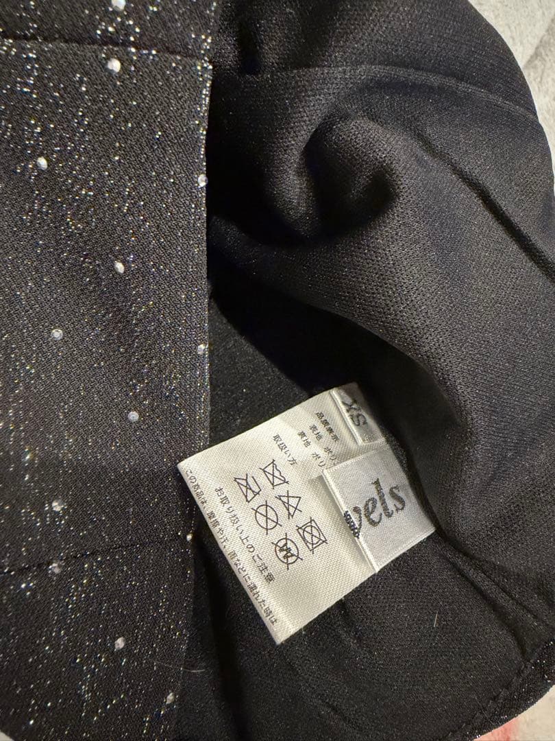 ほ*け様 パール襟フロントジップセットアップドレス XS オン