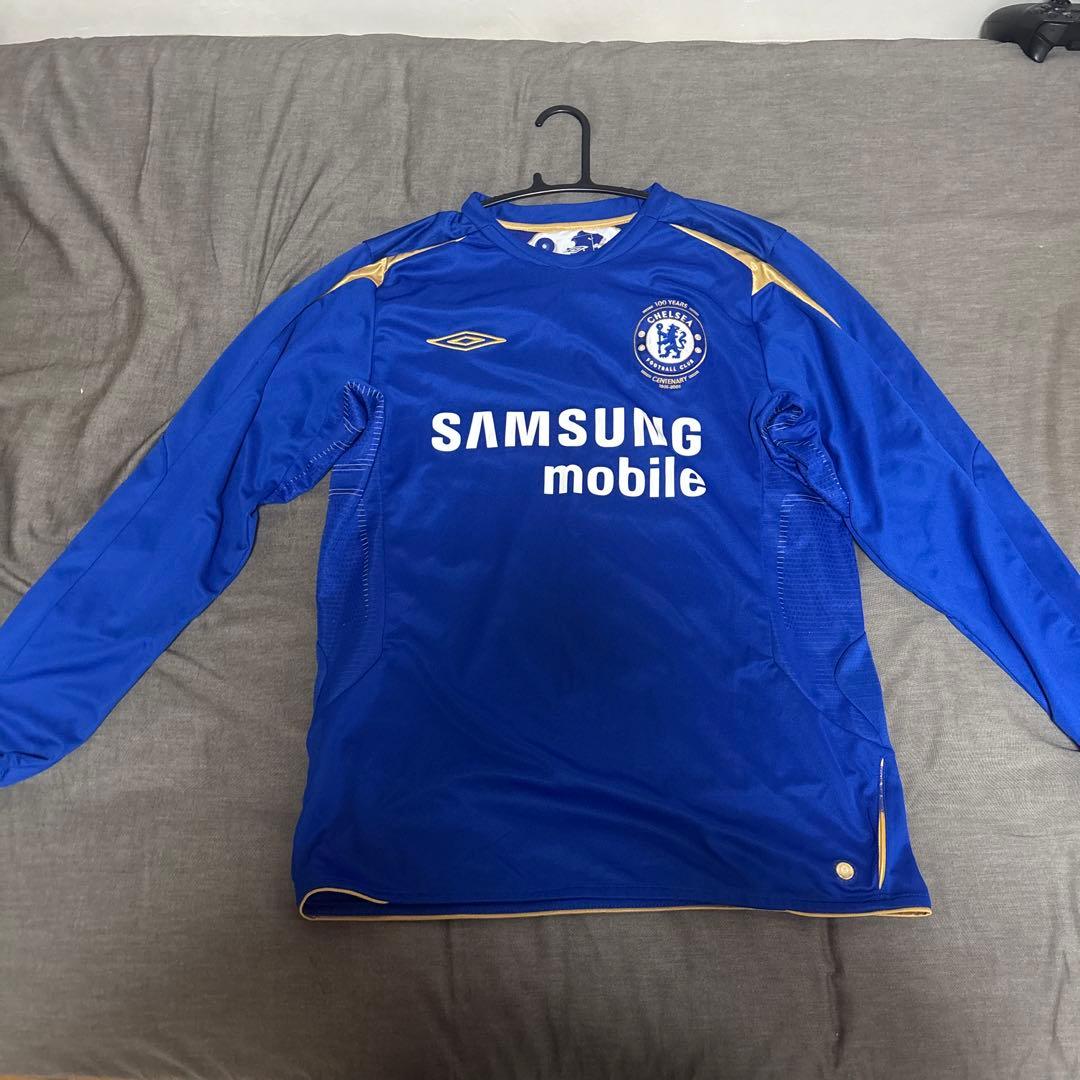 美品　チェルシー　ユニフォーム　100周年記念　ホーム アンブロ　長袖 美品 チェルシー ユニフォーム 100周年記念 ホーム アンブロ 長袖 美品