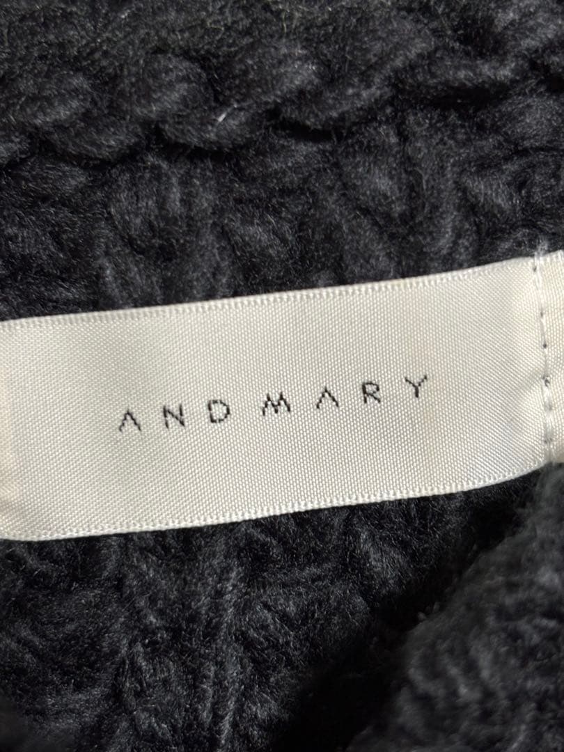 試着のみ正規品】ANDMARY ミアリボンニットドレス