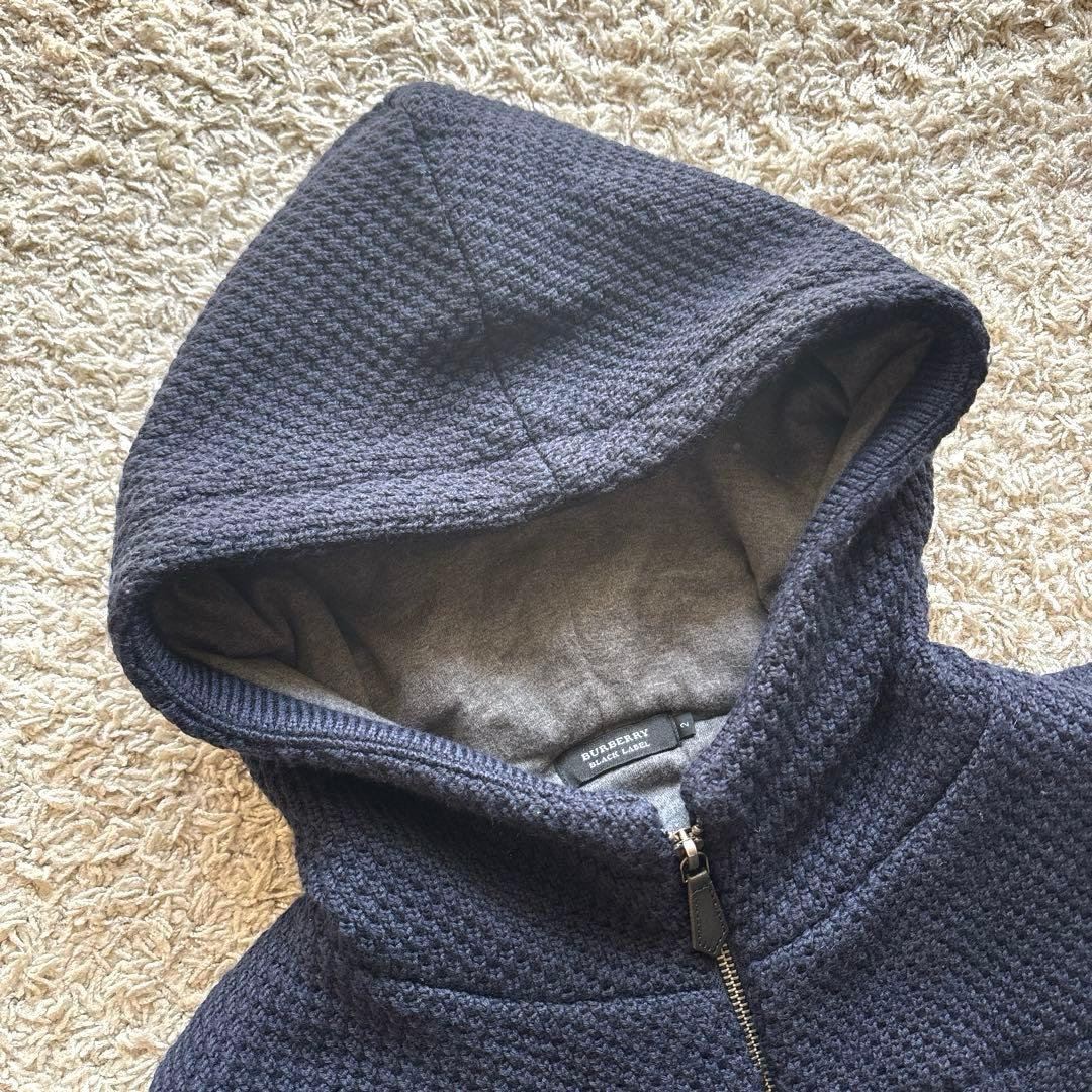 極美品】バーバリーブラックレーベル ニットベスト 中綿入り