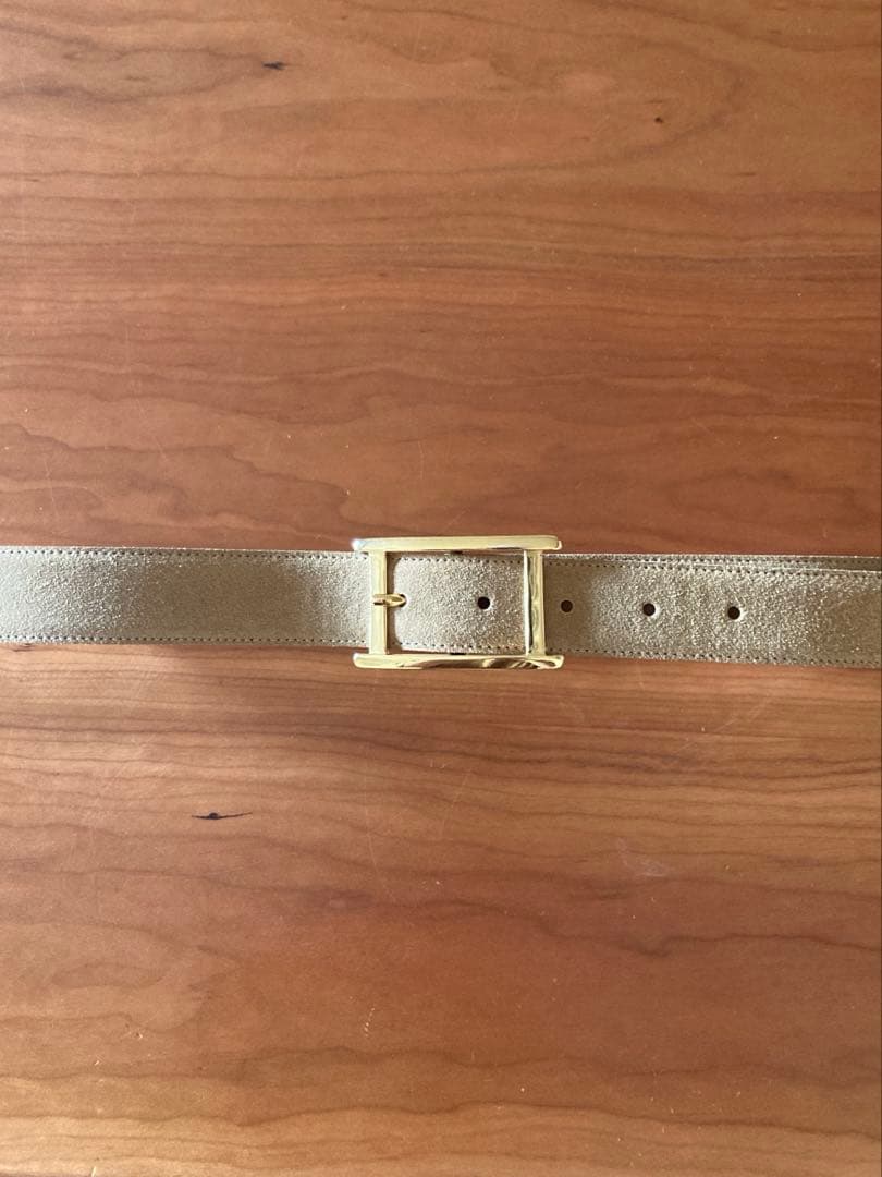 AMBOISE アトリエアンボワーズ　ゴールドバックルベルト　未使用品 AP STUDIO ベルト 「ATELIER AMBOISE/アトリエ アンボワーズ」別注