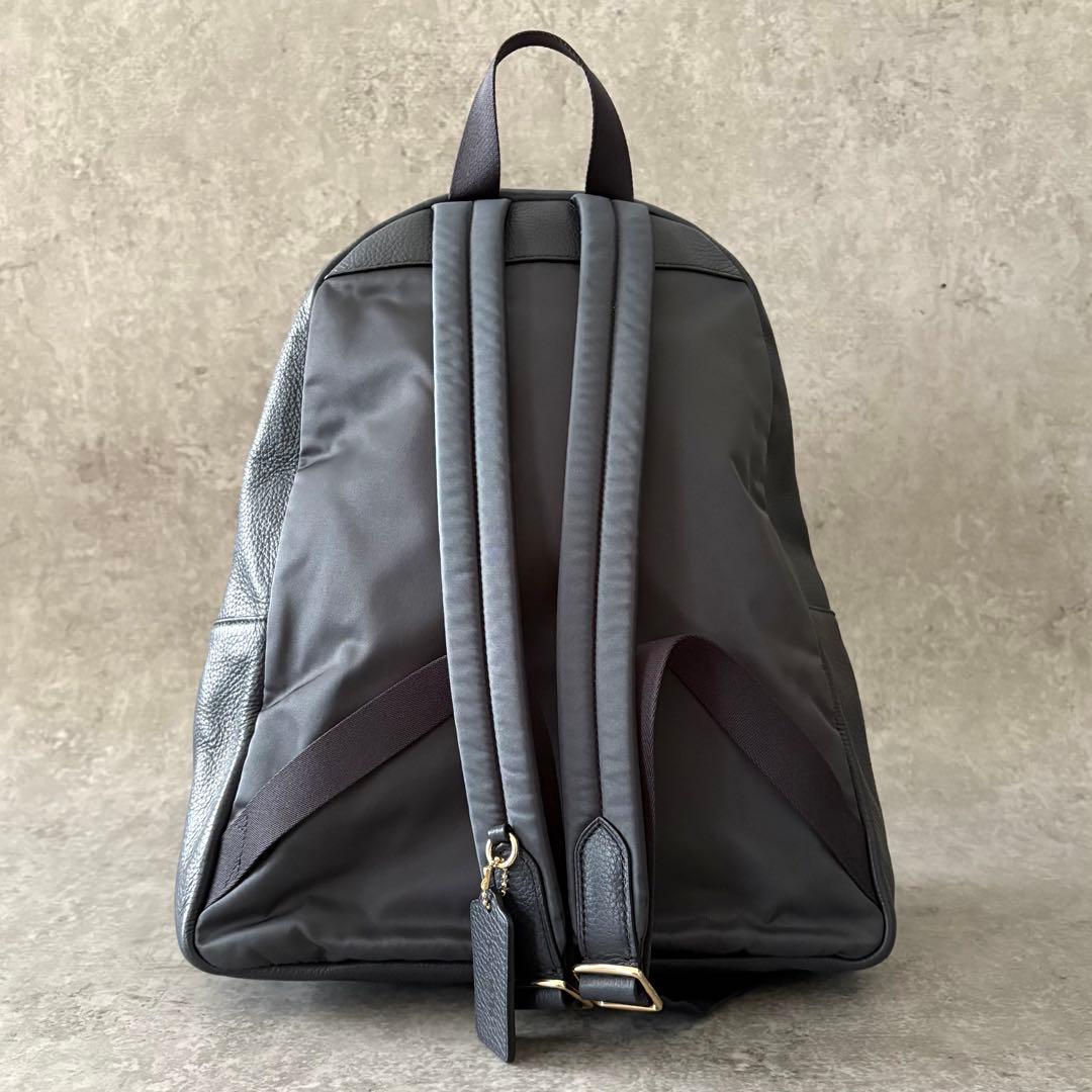 yucco様】COACH リュック バックパック ペブルドレザー ネイビー｜楽天