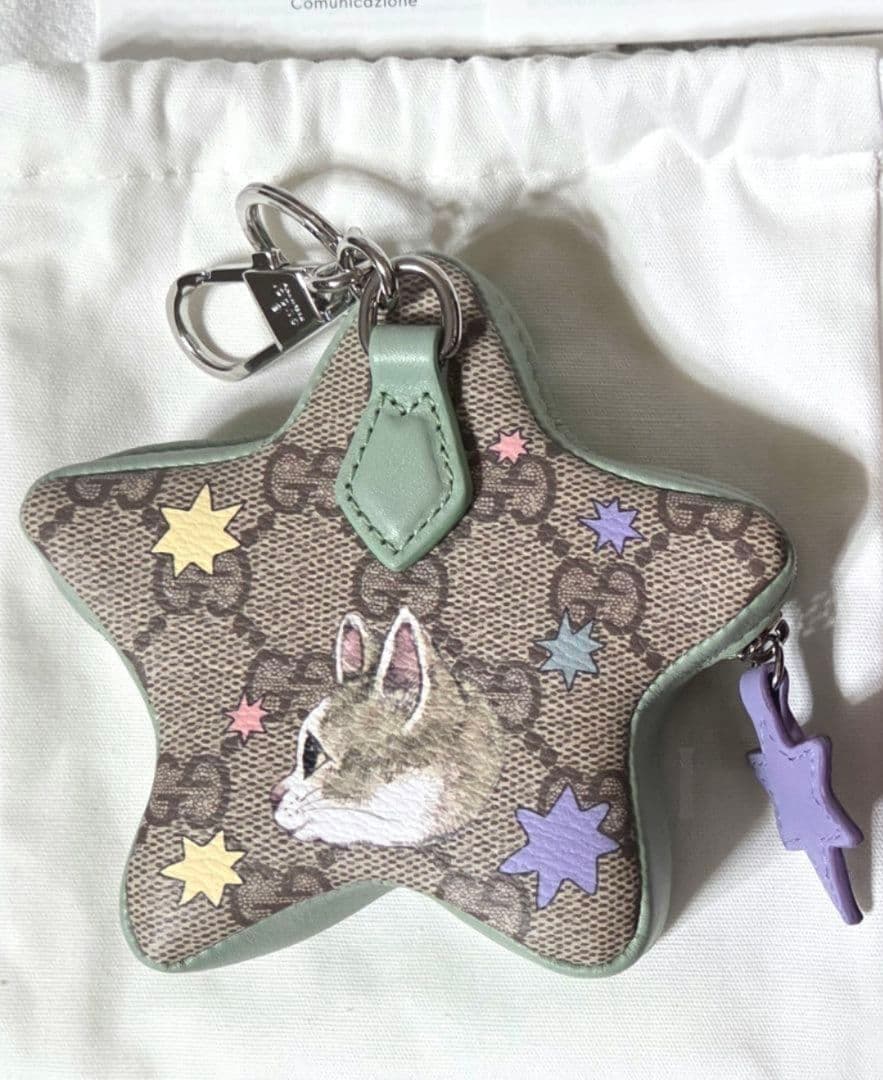 新品 ヒグチユウコ GUCCI キーチェーン ボリス 星型 ポーチ 日本限定