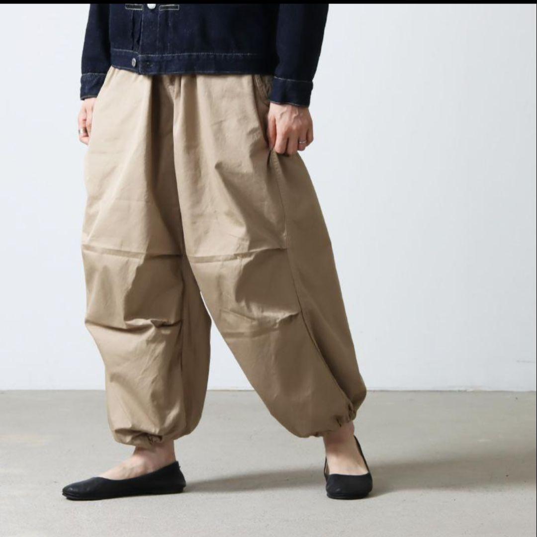 【美品】ハーベスティ　オーバーパンツ　60/2ギャバ　ワイドパンツ 美品】ハーベスティ オーバーパンツ 60/2ギャバ ワイドパンツ - メルカリ