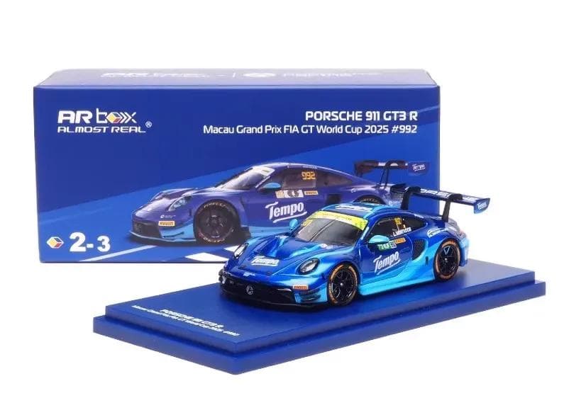 ARbox Porsche*Tempo 911 GT3 R 1:64 2台セット AR BOX 1/64 Porsche 911 GT3 R Tempo #911 Macau GP 2025 - YouTube